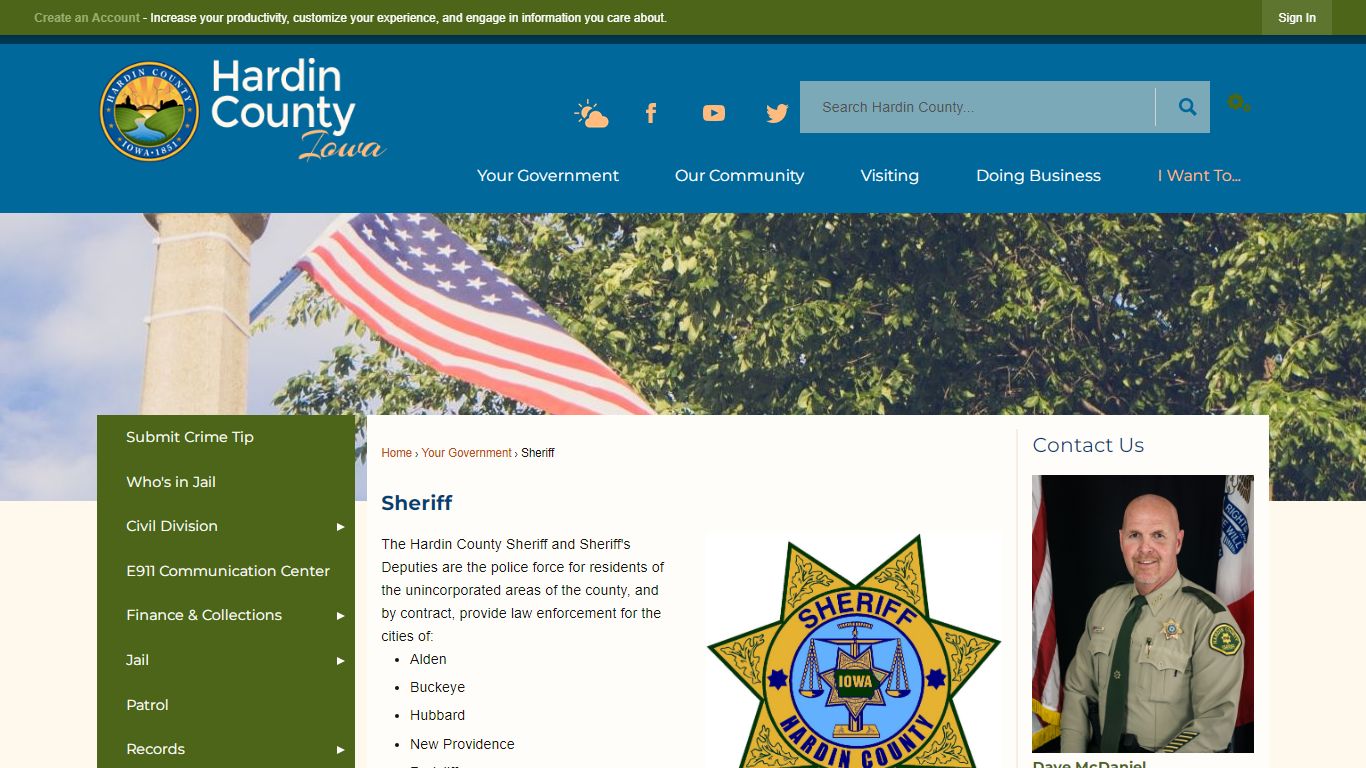 Sheriff | Hardin County, IA